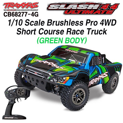 CB68277-4G 1/10 Scale Brushless Pro 4WD Short Course Race Truck (GREEN BODY)