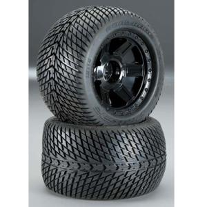 AP1177-11 3.8인치 Road Rage Tire w/Desperado 17mm 1/2인치 Offset MT Wheel (Black) (2)