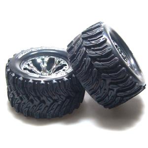 L-T3226SCH MT-CYCLONE 2.8인치 TRUCK TIRES TRAXXAS BEAD SOFT COMPOUND/CHROME 1/2 OFFSET RIM/MOUNTED (반대분)