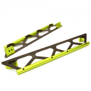 [C26834GREEN] Machined Side Protection Nerf Bars for Traxxas X-Maxx 4X4 