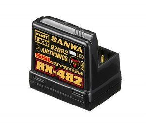 [030359] Sanwa RX-482 2.4Ghz FHSS-4 BUILT-IN ANTENNA (Telemetry)