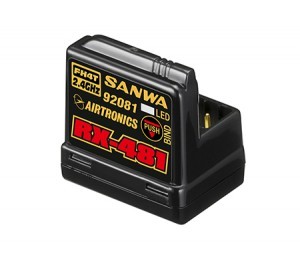 [029766] Sanwa RX-481 2.4Ghz FHSS-4 BUILT-IN ANTENNA