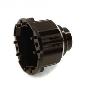 [C27196BLACK] Billet Machined Differential Carrier Outer Case Housing for Traxxas X-Maxx 4X4 