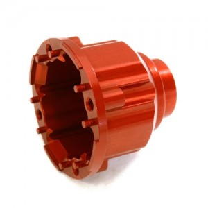 [C27196RED] Billet Machined Differential Carrier Outer Case Housing for Traxxas X-Maxx 4X4 