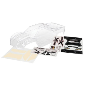 [AX7711] Body, X-Maxx (clear, trimmed, requires painting)/ window masks/ decal sheet (미도색바디) 