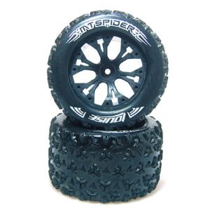 L-T3203SBH MT-SPIDER Soft Compound / Black / 1/2&quot; OFFSET 1/10 Scale Traxxas Style Bead 2.8인치 Monster Truck (2)