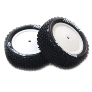 L-T3170VWKF E-HORNET 1/10 EP Buggy 4WD Front Tires Super Soft Compound / 2.2&quot; White Rim (For Kyosho)/ Mounted 본딩완료(반대분)