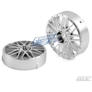 102083FS MST Flat silver LM wheel (2 PCS)
