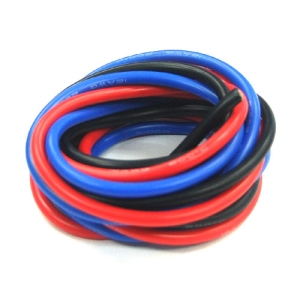 UP-WS12RBK Silicon Wire 12AWG (RED : 1mtr, Black : 1mtr, BLUE : 1mtr) : 실리콘와이어 12게이지