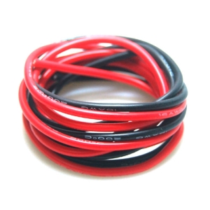 SJ-R8028 SILICON WIRE 17AWG 1M (RED/BLACK)