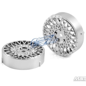 102084FS MST Flat silver 501 wheel (2 PCS)