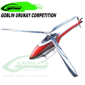 최신형 대회용 최고급버전 GOBLIN URUKAY COMPETITION WHITE/RED (With Main and Tail Blades)