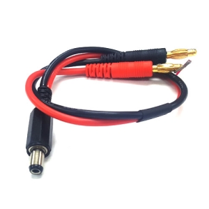 UP-DCADP 4mm Connector to 2.5mm Inner / 5.5mm Outer DC Adapter Cable (300mm)