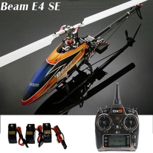 Beam E4 SE FBL(450급 헬기) +DX9 9채널 콤보세트(빔 DSW312MG 서보 3개 증정)