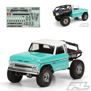 AP3483-01 1966 Chevrolet C-10 Clear Body (Cab Only) for SCX10 Trail Honcho 12.3 (313mm) Wheelbase