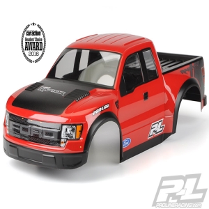 Pre-Painted/Pre-Cut True Scale Ford F-150 Raptor SVT Body for PRO-2 SC, 2WD/4x4 Slash, SC10 (Requires Pro-Line Extended Body Mount Kit, Sold Separately)