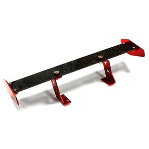 Realistic 1/10 Size Carbon Fiber Rear Wing 167mm Width C25102RED