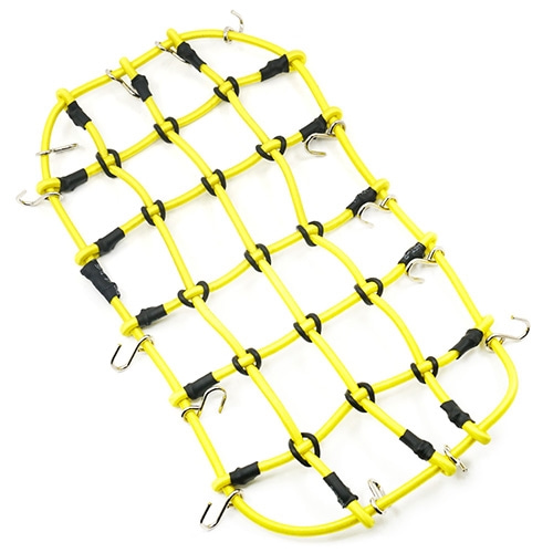 YA-0560YW 1/10 RC Crawler Scale Accessory Luggage Net 200mm x 110mm Yellow 그물망