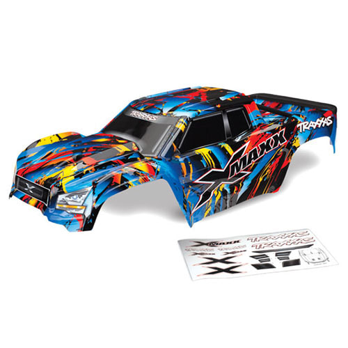 Body, X-Maxx®, Rock n&#039; Roll (painted, decals applied) (assembled with tailgate protector)│엑스맥스바디
