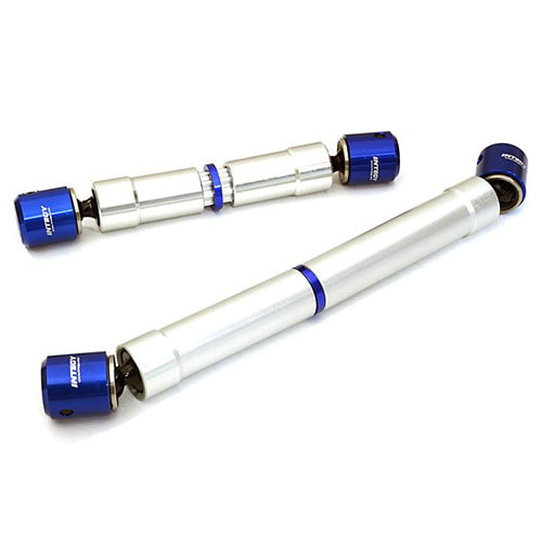 Machined Center Drive Shafts for Axial 1/10 SCX10 II w/LCG (84-98mm) (130-148mm) C27298BLUE
