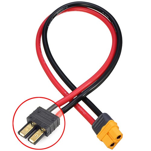 [#BM0221] Charging Lead - Amass XT60 Female to TRX Male/14AWG Silicone Wire T100,T200 충전케이블