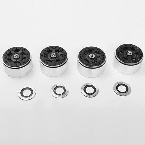 [#VVV-C0987] [4개] TNK 2.2&quot; Beadlock Wheels w/ Brake Discs (4x) New