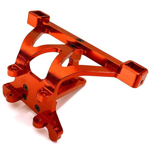 [#C28687RED] Billet Machined Front Body &amp; Pin Mount for Traxxas 1/10 E-Revo 2.0 (Red)