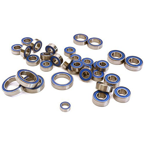 [#C27895] Low Friction Blue Rubber Sealed Bearings (33) Set for Traxxas 1/10 E-Revo(-2017)