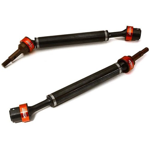 [#C28220RED] Dual Joint Telescopic Drive Shafts for 1/10 E-Revo (-2017), E-Maxx BL &amp; Summit (Red) 품절