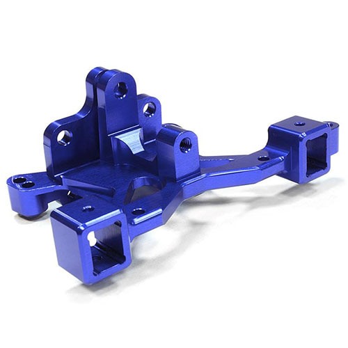 [#C26198BLUE] Billet Machined Rear Body Post Tower &amp; Pin Mount for Traxxas 1/10 Scale Summit (Blue)