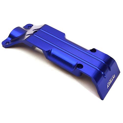 [#C28799BLUE] Billet Machined Alloy Rear Skid Plate for Traxxas 1/10 E-Revo 2.0 (Blue)