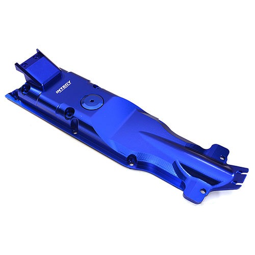 [#C28842BLUE] Billet Machined Alloy Center Skid Plate for Traxxas 1/10 E-Revo 2.0 (Blue)