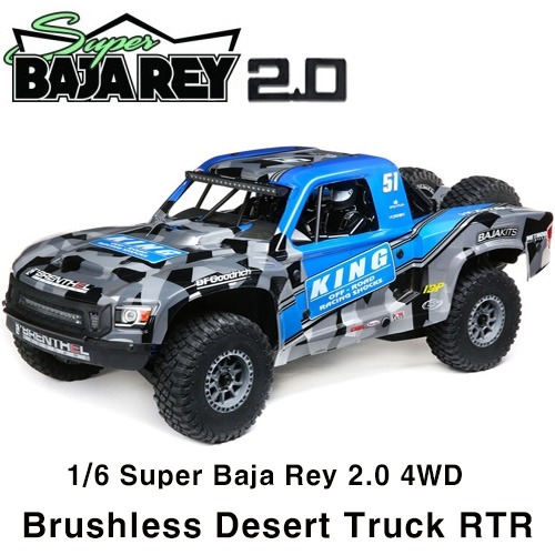 [입고완료-당일출고]1/6 Super Baja Rey 2.0 4WD Brushless Desert Truck RTR,AVC자이로│킹버젼 슈퍼바자레이