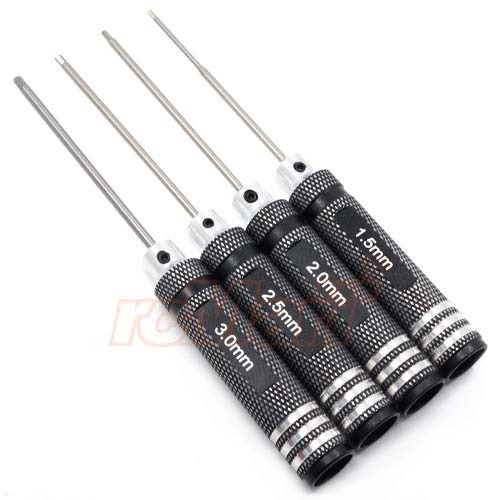 [#XS-59624] Drive Hex Wrench Set 1.5 / 2 / 2.5 / 3 X 100 mm for RC Car
