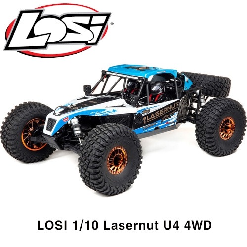 LOS03028T1 레이저넛 LOSI 1/10 Lasernut U4 4WD Brushless RTR with Smart ESC