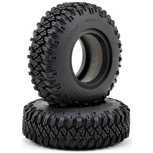 [#Z-T0058] [2개] Mickey Thompson 1.55&quot; Baja MTZ Scale Tires (크기 84 x 27mm)