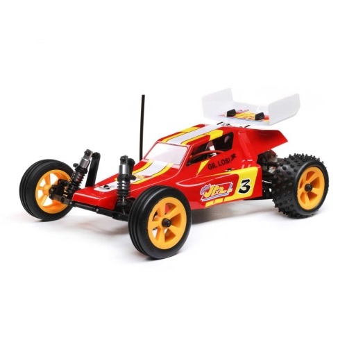 LOS01020T1 1/16 Mini JRX2 Brushed 2WD Buggy RTR, Red