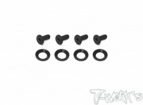 [cc] Engine Mount Washer And Screw Set （ For Team Associated RC8 B3/B3.2/T3.2/T3.2E/Mugen MBX8R） Each 4 pcs
