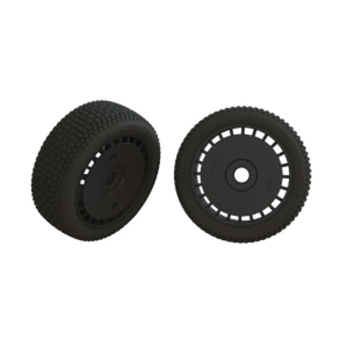 ARA550098 dBoots Exabyte Glued Tire Set, Black (2)