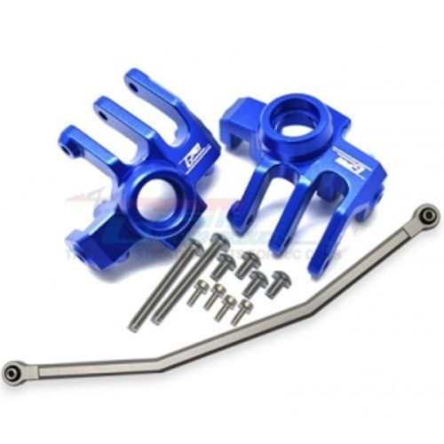 [#RBX021N-B] Aluminum Front Knuckle Arm w/Steering Rod Set (액시얼 RBX10 - RYFT #AXI232041, AXI234020 옵션)