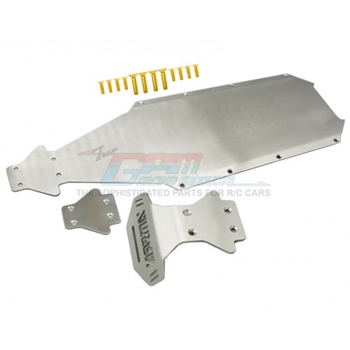 Stainless Steel Main Chassis With Bumper (Hollow Version) (for 1/8 Kraton 6S EXB)