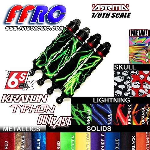 [4개입] ARRMA 8th Kraton/Notorious/Outcast/Talion/Typhon/Fireteam 6S Shock Boots - Orange